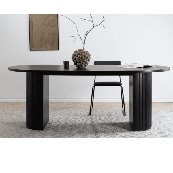 Bella Matbord 180 x 90 cm Svart