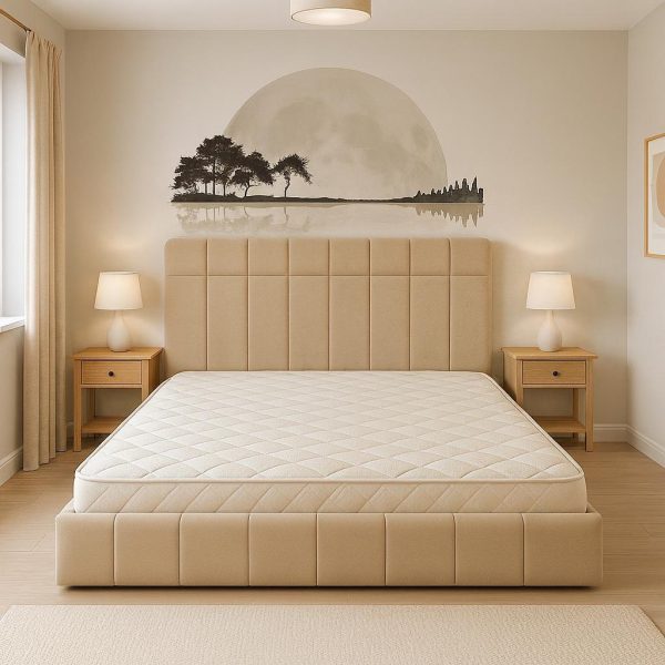 Ranim Säng 180*200 Gråbeige Med Madrass
