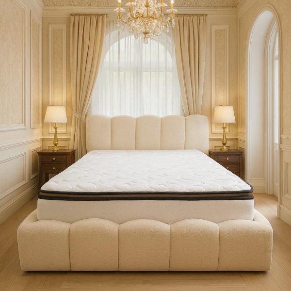 Myro Säng 180*200 Beige Med Madrass