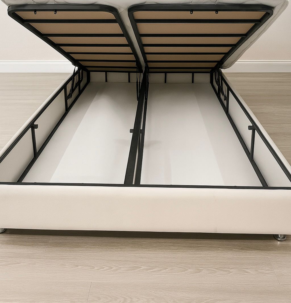 Smk Säng 180*200 Beige Med Madrass - Bild 3