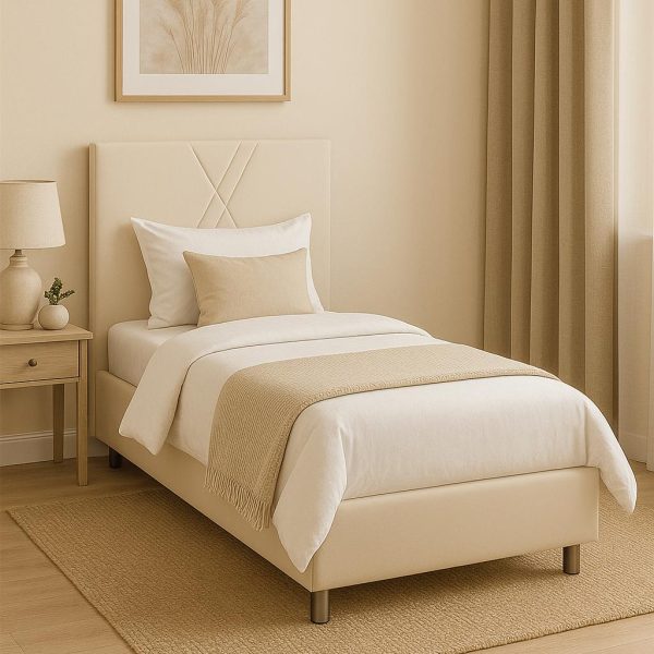 Smk Säng 90*200 Beige Med Madrass