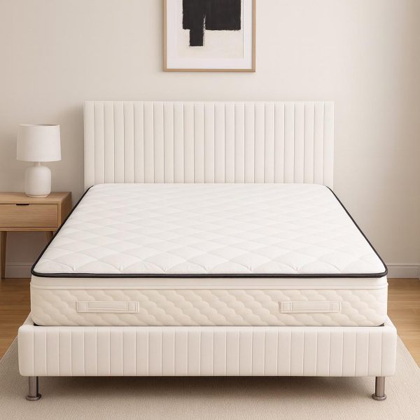 Piyano Säng 180*200 Beige Med Madrass