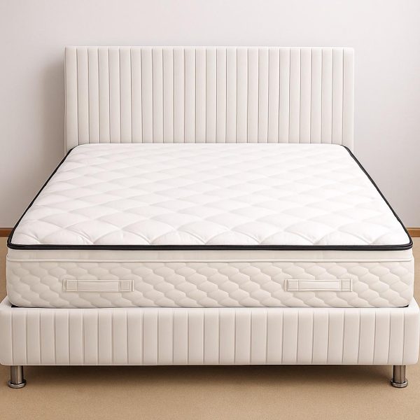 Piyano Säng 160*200 Beige Med Madrass