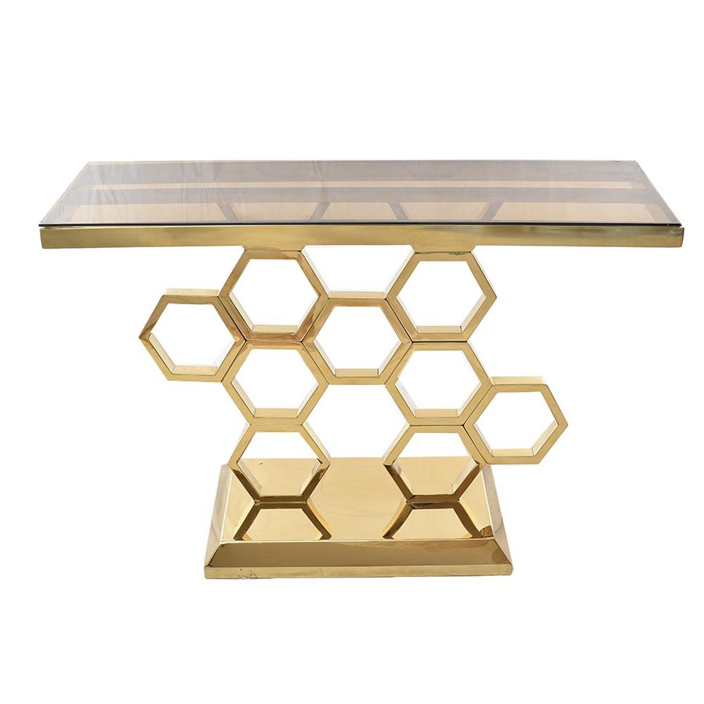 Aurelia avläsningsbord Guld Med Grej Glas - Bild 2
