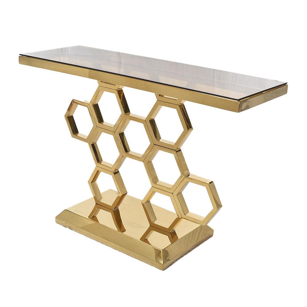Aurelia avläsningsbord Guld Med Vit Marmor - Bild 3