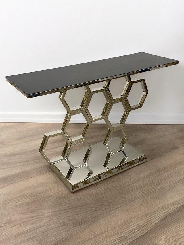 Aurelia avläsningsbord Silver Med Grej Glas - Bild 2