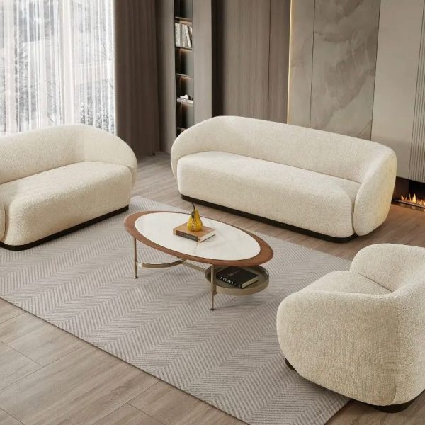 Bella Soffgrupp 3,2,1,1 Tyg Beige