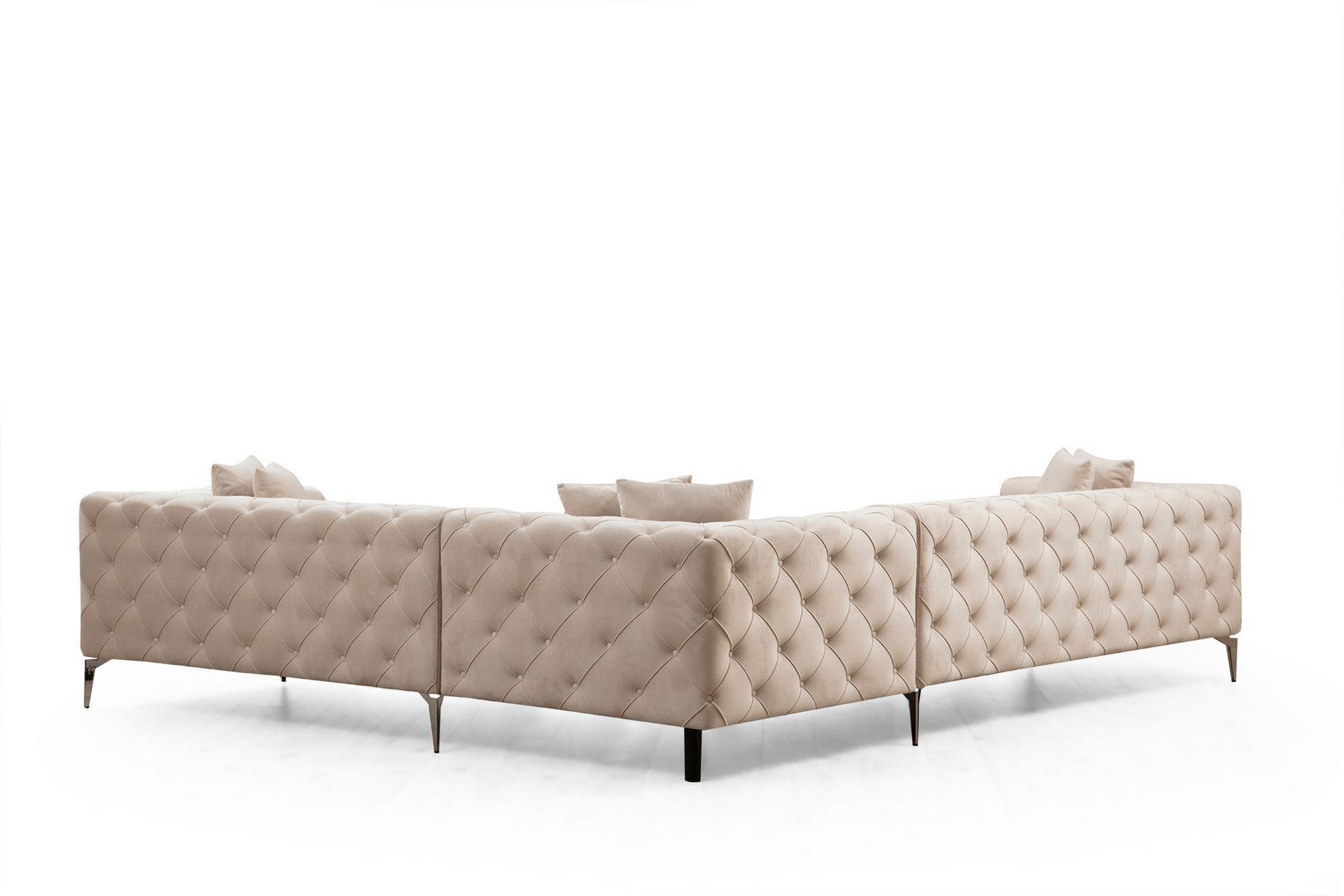 Milano hörnsoffa 280*280 Tyg Beige - Bild 3