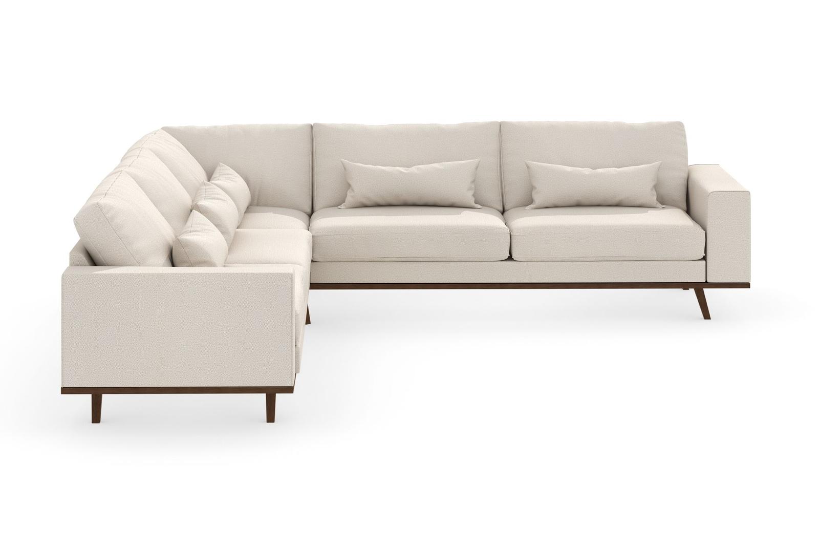 Moa hörnsoffa 290*290 Tyg Beige - Bild 3