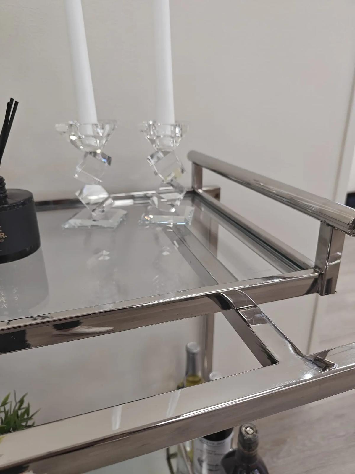 Glasberg Serveringsvagn Silver - Bild 6